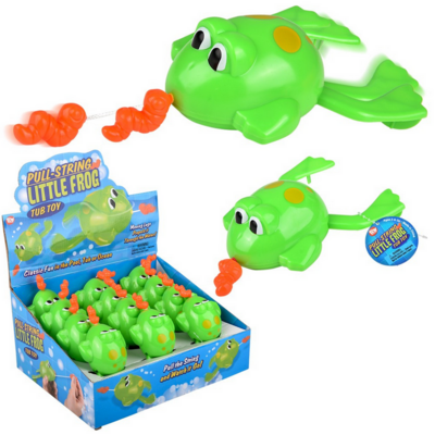 THE TOY NETWORK PULL STRING FROG BATH TOY