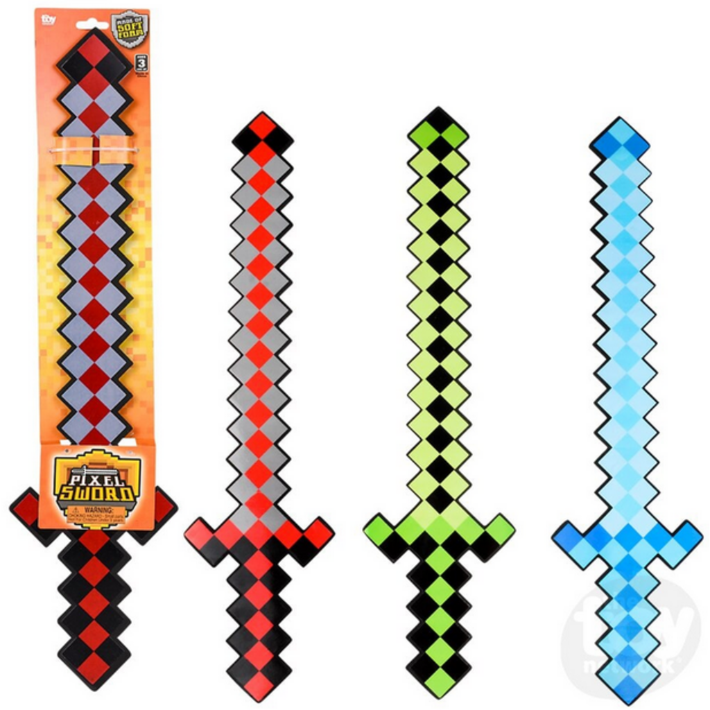 THE TOY NETWORK 24" PIXEL FOAM SWORD*