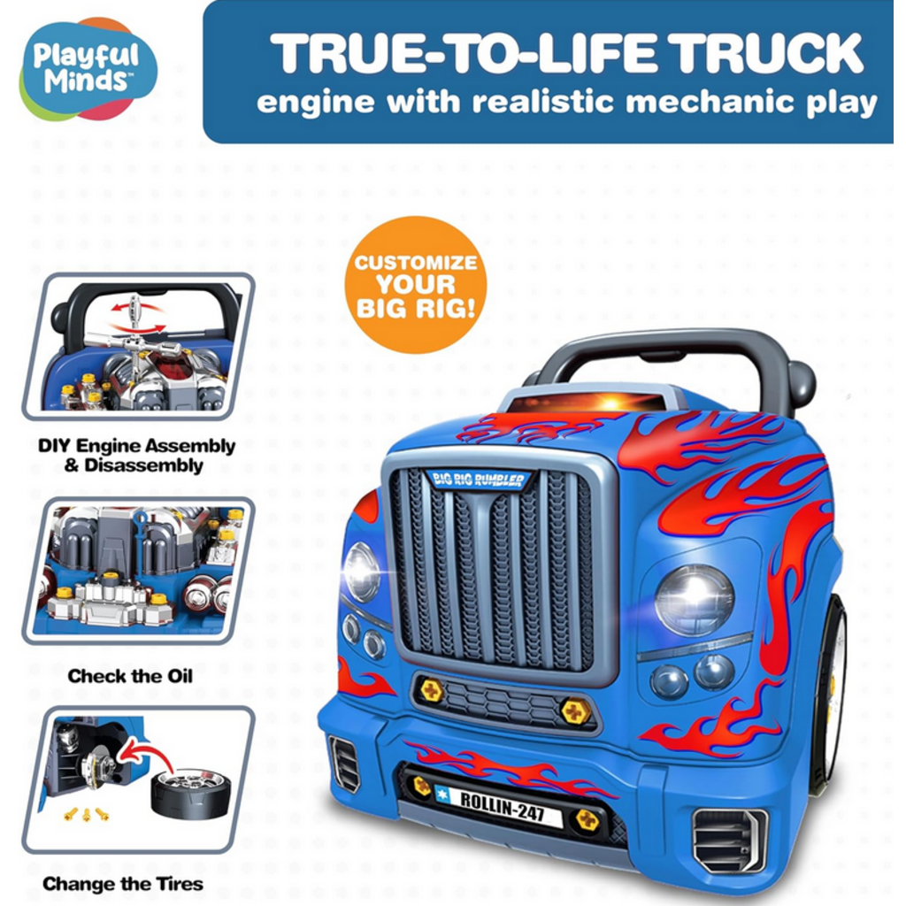 THIN AIR BRANDS BIG RIG RUMBLER PRETEND MECHANIC PLAYSET