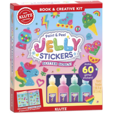 KLUTZ KLUTZ PAINT & PEEL JELLY STICKERS: GLITTER GOALS!