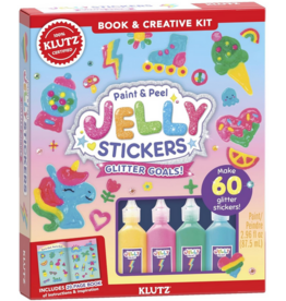 KLUTZ KLUTZ PAINT & PEEL JELLY STICKERS: GLITTER GOALS!