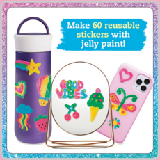 KLUTZ KLUTZ PAINT & PEEL JELLY STICKERS: GLITTER GOALS!