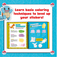 POKEMON INTERNATIONAL KLUTZ POKEMON COLOR YOUR OWN FUZZY STICKERS