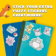 POKEMON INTERNATIONAL KLUTZ POKEMON COLOR YOUR OWN FUZZY STICKERS