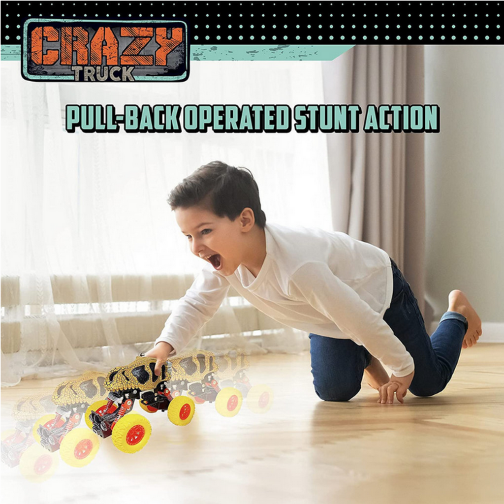 THIN AIR BRANDS CRAZY TRUCK PULL BACK DINO TRUCK
