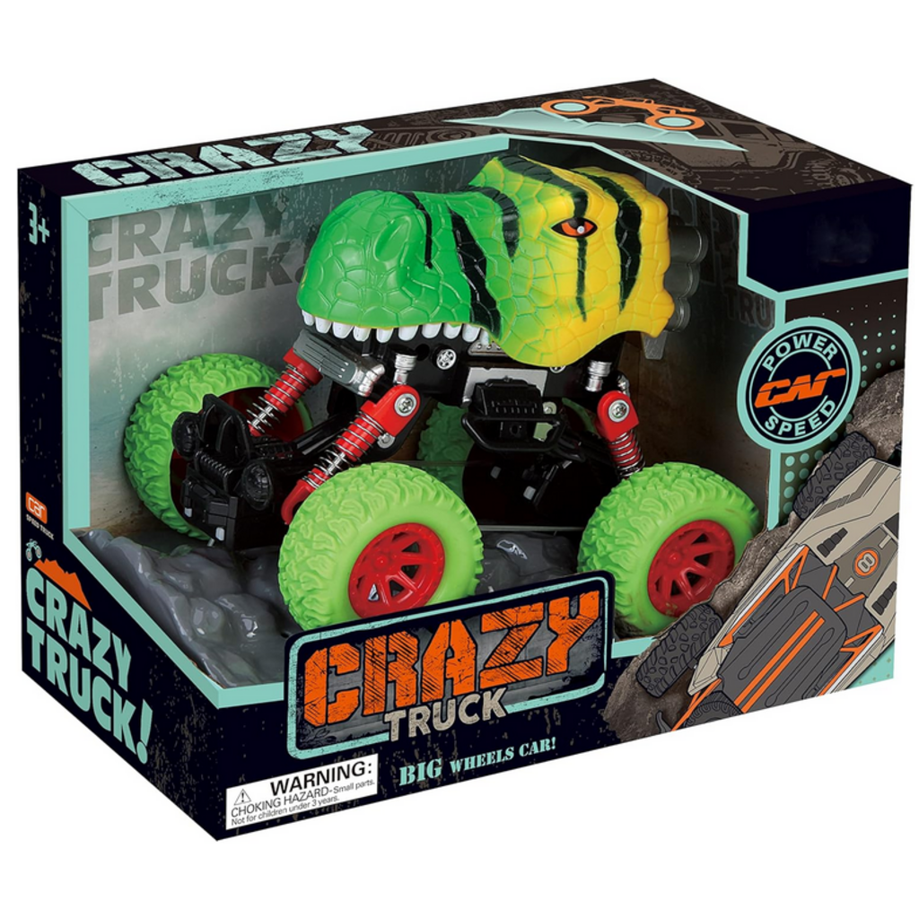 THIN AIR BRANDS CRAZY TRUCK PULL BACK DINO TRUCK