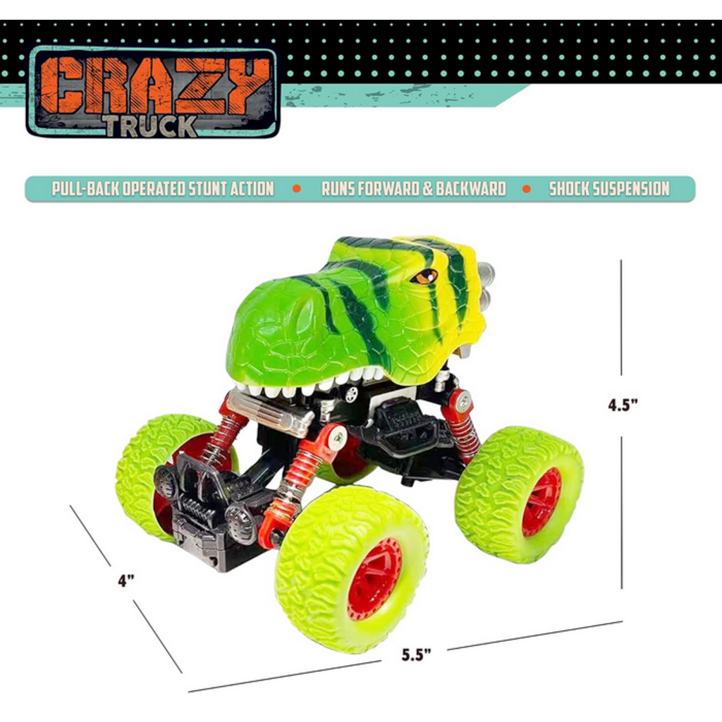 THIN AIR BRANDS CRAZY TRUCK PULL BACK DINO TRUCK
