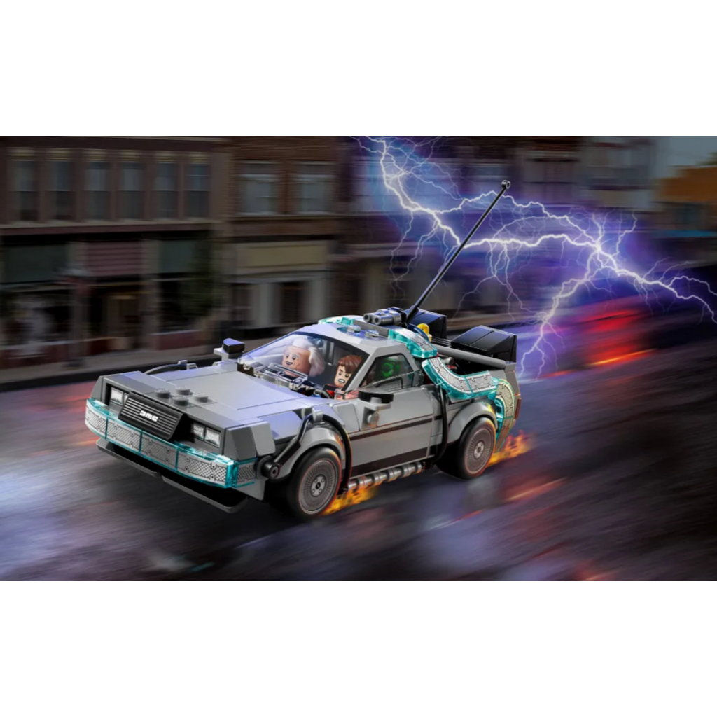 LEGO TIME MACHINE FROM BACK TO THE FUTURE
