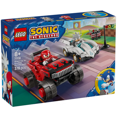 LEGO SILVER'S CAR VS KNUCKLES' MONSTER TRUCK