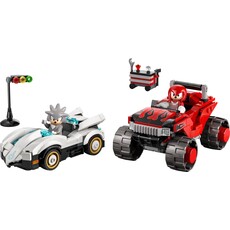 LEGO SILVER'S CAR VS KNUCKLES' MONSTER TRUCK