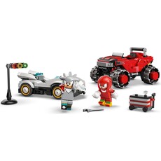 LEGO SILVER'S CAR VS KNUCKLES' MONSTER TRUCK