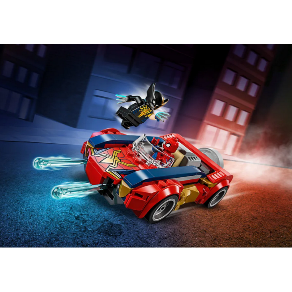 LEGO SPIDER-MAN CAR VS. VENOMIZED WOLVERINE