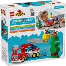 LEGO FIRE TRUCK WITH HOSE AND FIREFIGHTER