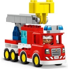 LEGO FIRE TRUCK WITH HOSE AND FIREFIGHTER