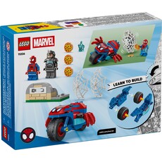 LEGO SPIDEY ON HIS MOTORCYCLE VS RHINO