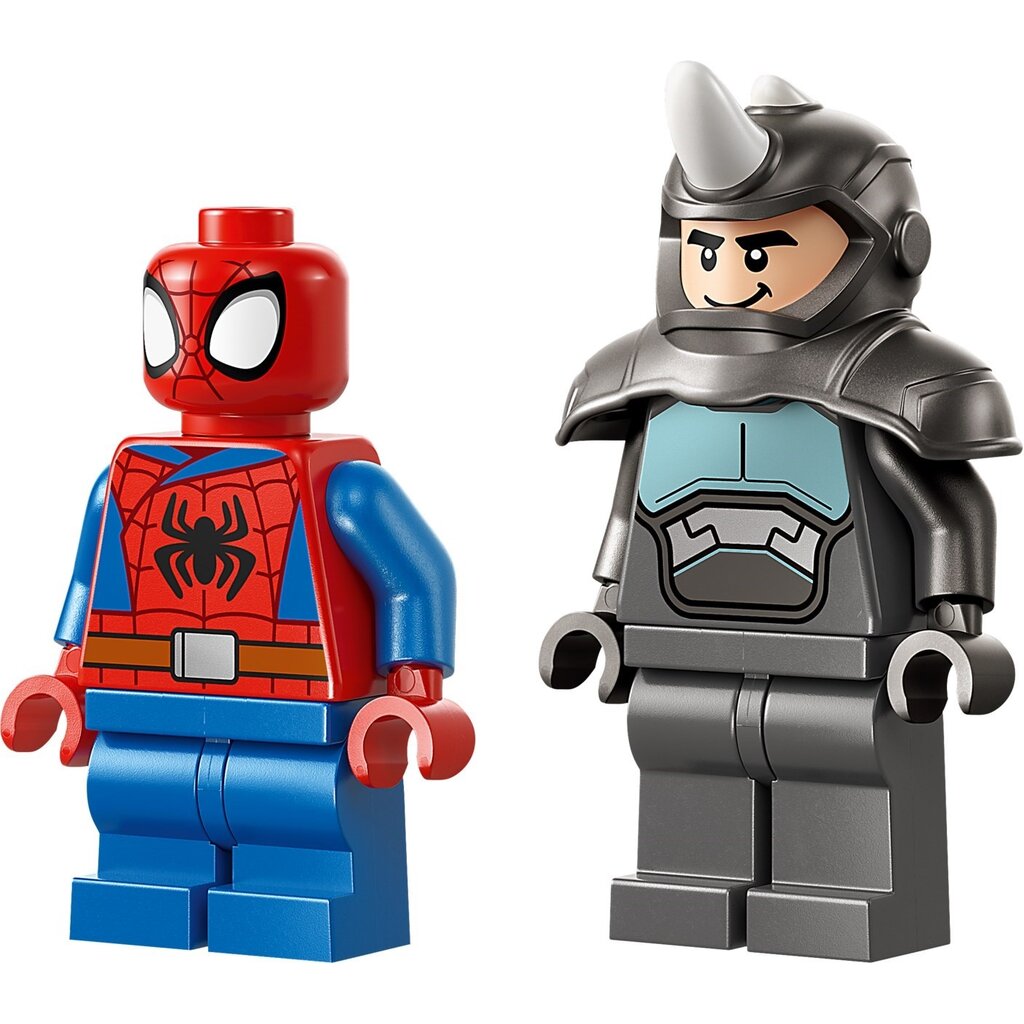 LEGO SPIDEY ON HIS MOTORCYCLE VS RHINO