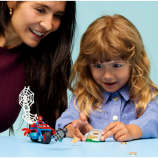 LEGO SPIDEY ON HIS MOTORCYCLE VS RHINO