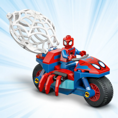 LEGO SPIDEY ON HIS MOTORCYCLE VS RHINO