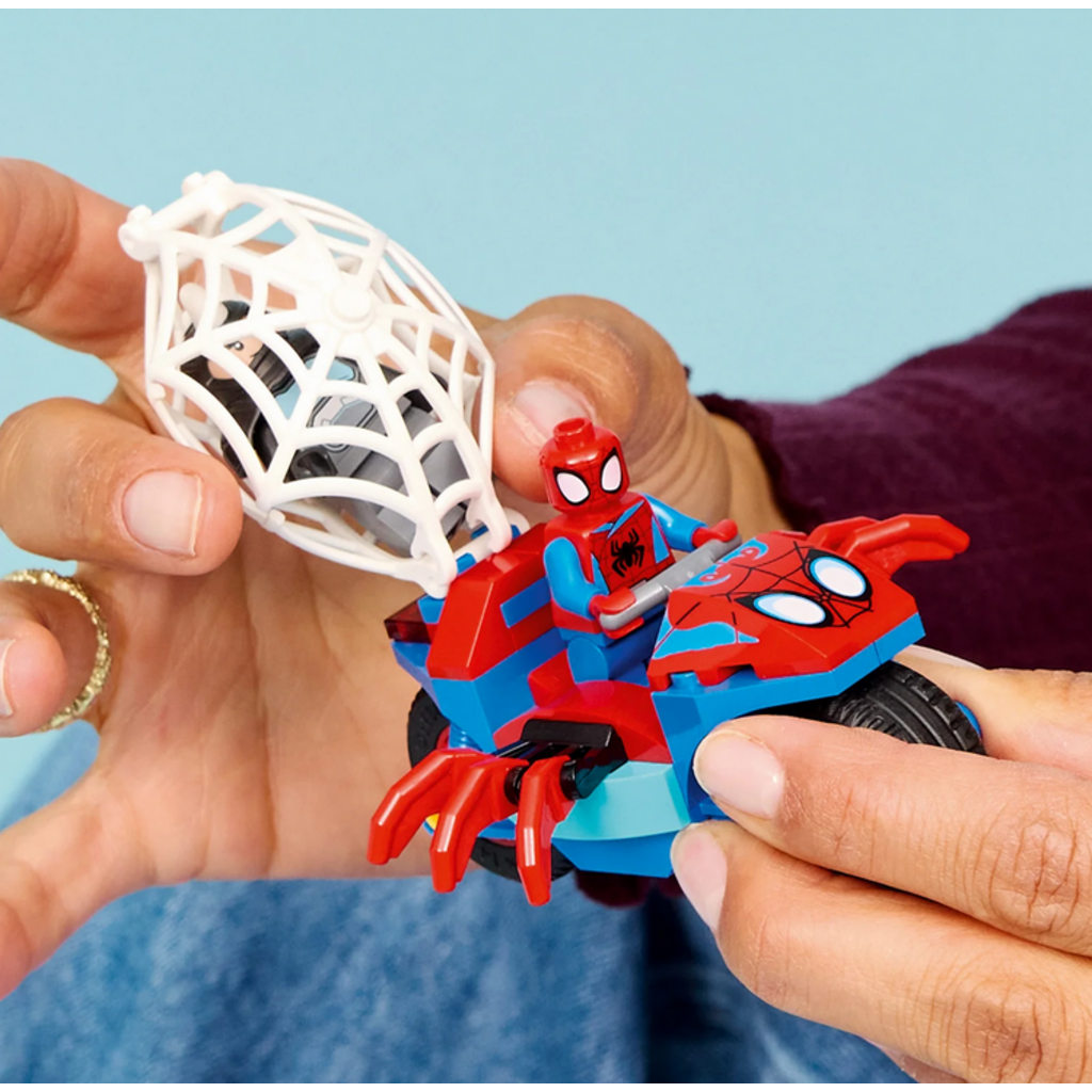 LEGO SPIDEY ON HIS MOTORCYCLE VS RHINO