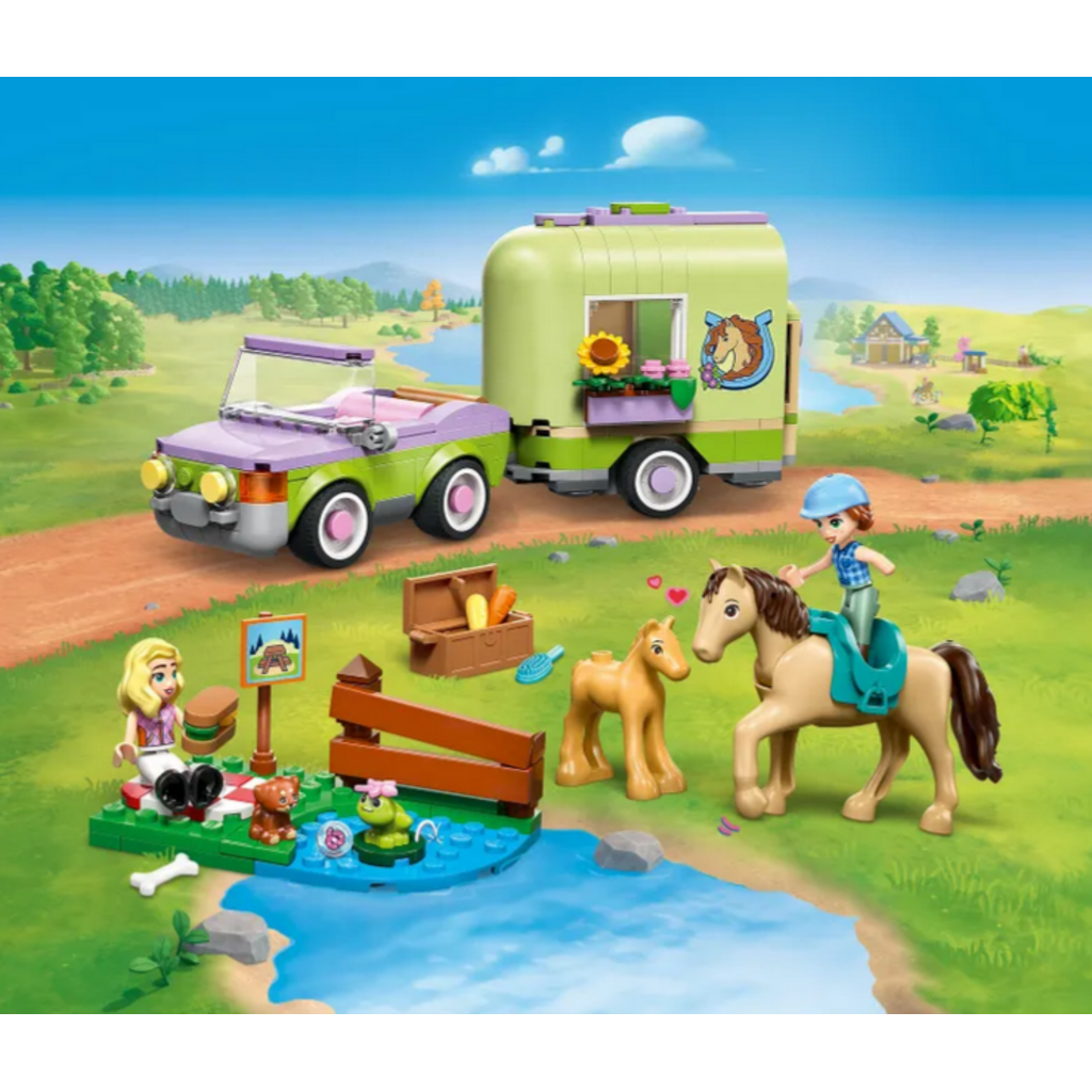 LEGO HORSE & BABY FOAL TRAILER