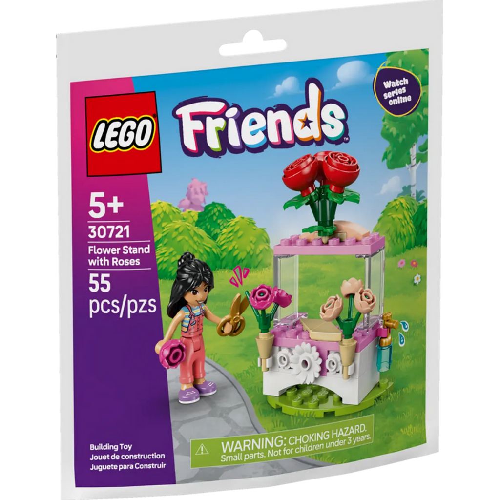LEGO FLOWER STAND WITH ROSES