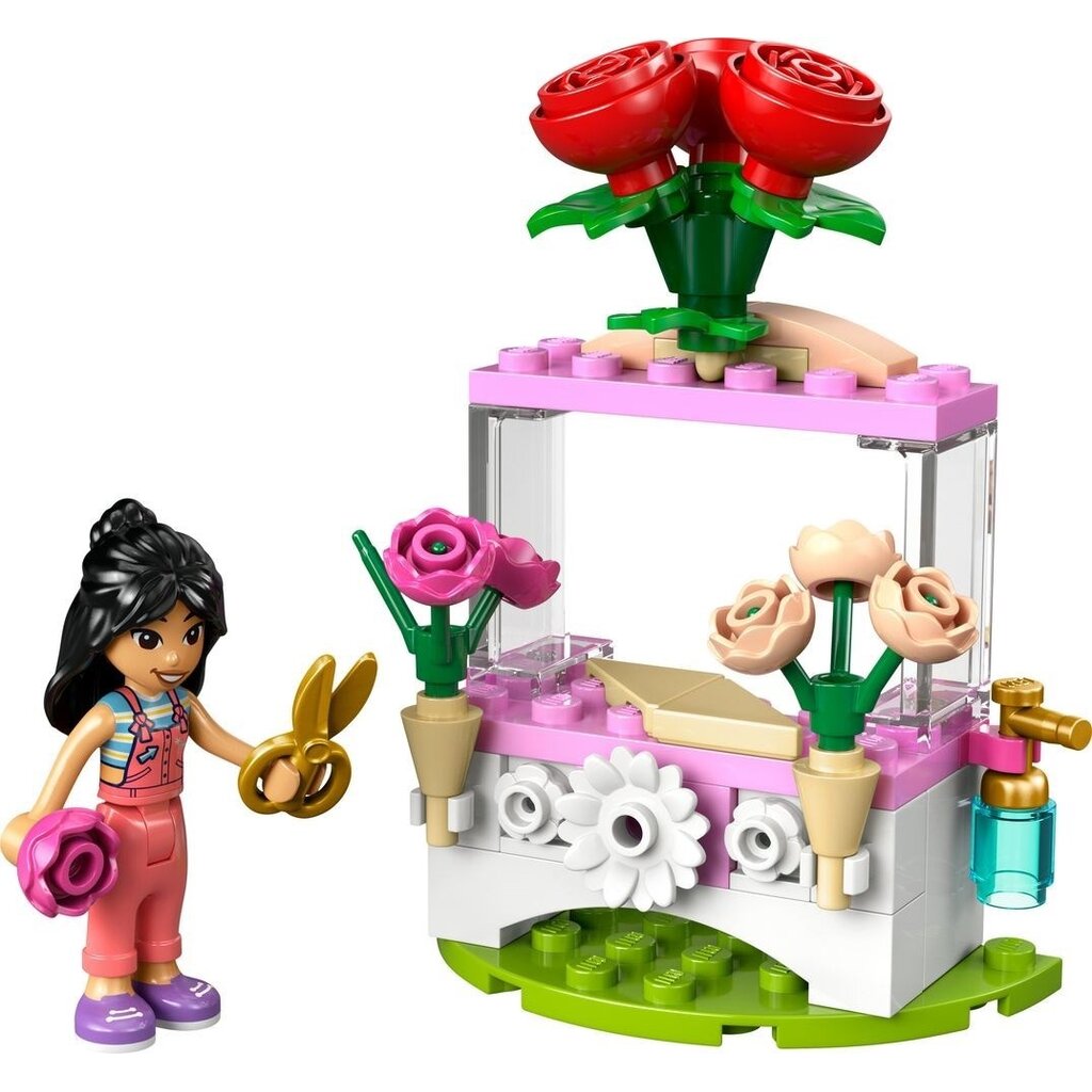 LEGO FLOWER STAND WITH ROSES