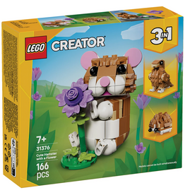 LEGO CUTE HAMSTER WITH A FLOWER