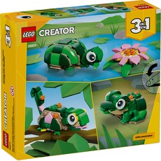 LEGO TURTLE WITH A WATER LILY FLOWER