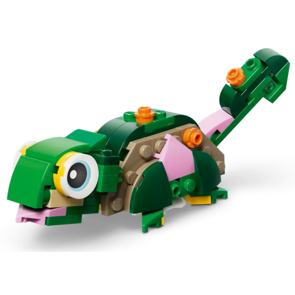 LEGO TURTLE WITH A WATER LILY FLOWER
