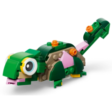 LEGO TURTLE WITH A WATER LILY FLOWER