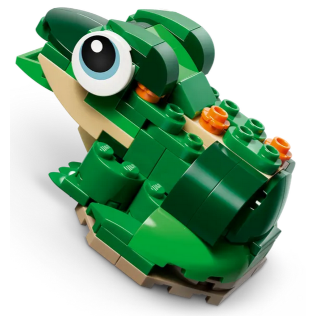 LEGO TURTLE WITH A WATER LILY FLOWER