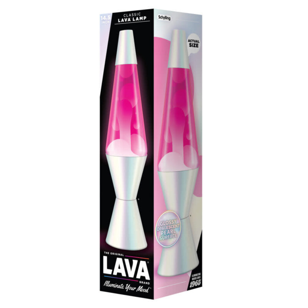 LAVA LAMP 14.5" LAVA LAMP OPALESCENT PEARL
