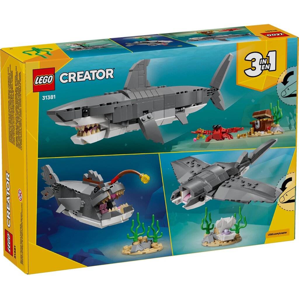 LEGO FIERCE SHARK WITH A TREASURE CHEST