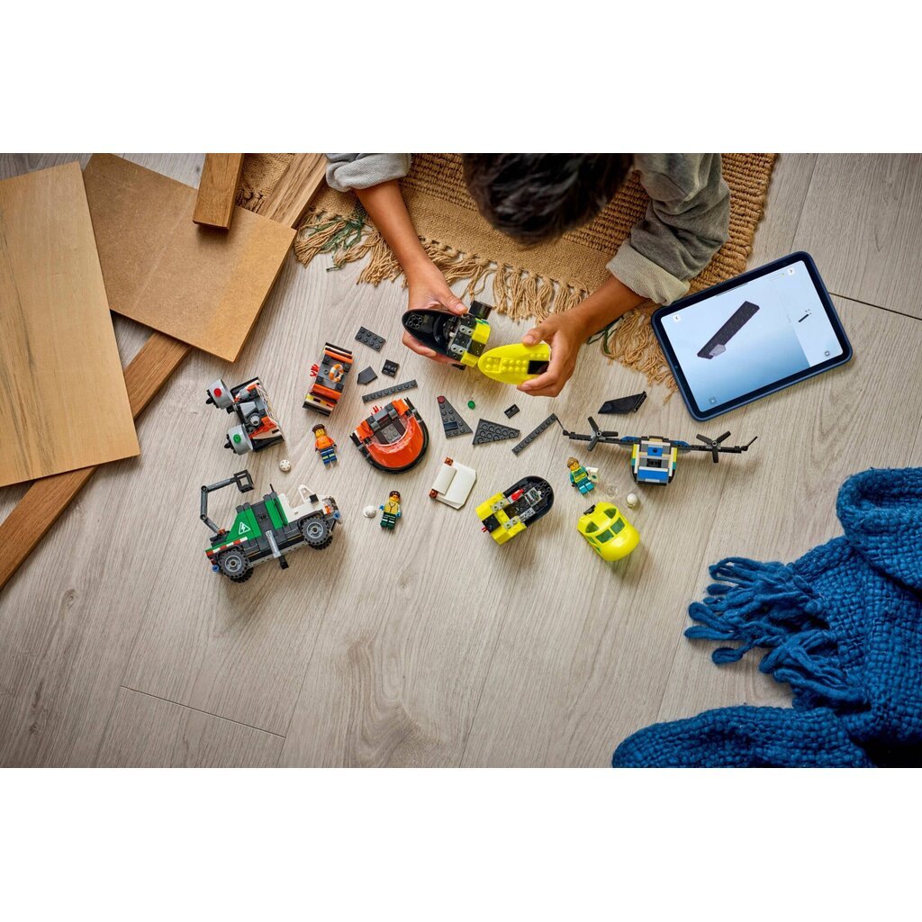 LEGO AIRPLANE, SERVICE TRUCK & HOVERCRAFT REMIX