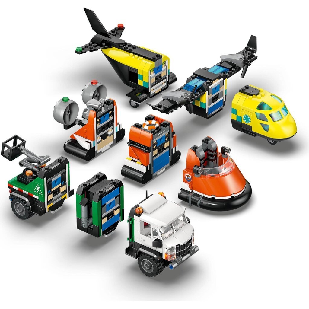 LEGO AIRPLANE, SERVICE TRUCK & HOVERCRAFT REMIX
