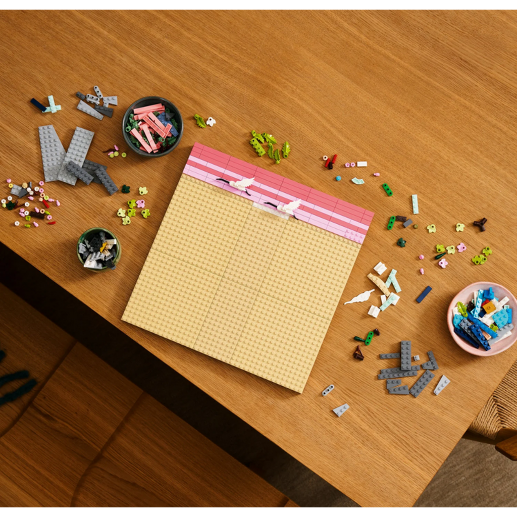 LEGO JAPANESE CHERRY BLOSSOM LANDSCAPE