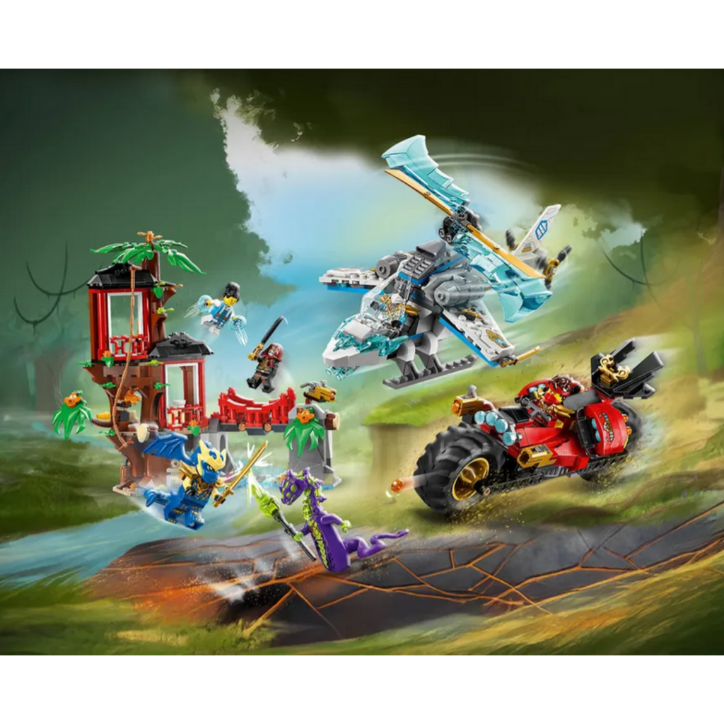 LEGO NINJA VEHICLE TREE HOUSE BATTLE