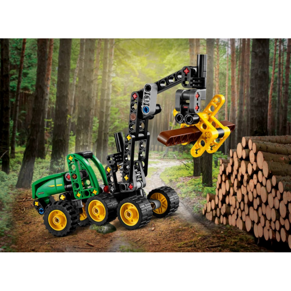 LEGO JOHN DEERE 1470H WHEELED HARVESTER