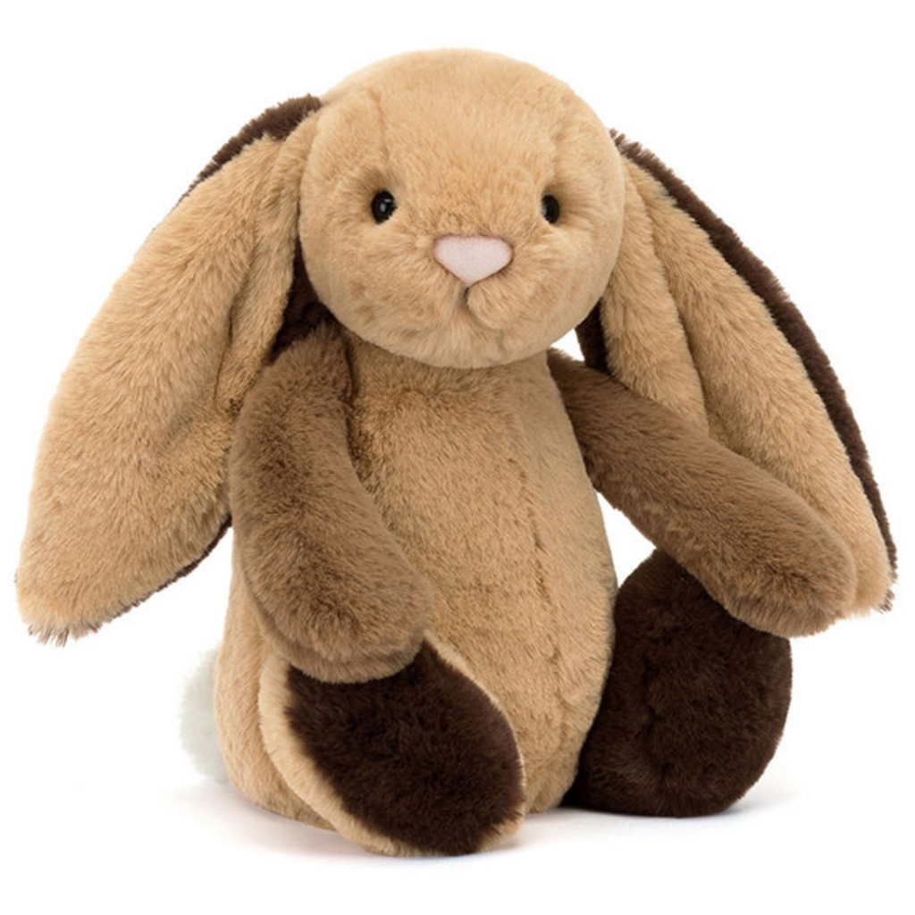 JELLY CAT BASHFUL PATCHWORK BUNNY BROWN