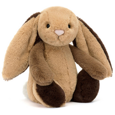 JELLY CAT BASHFUL PATCHWORK BUNNY BROWN