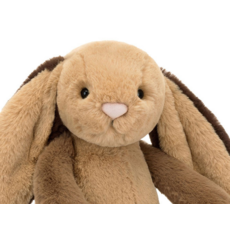 JELLY CAT BASHFUL PATCHWORK BUNNY BROWN