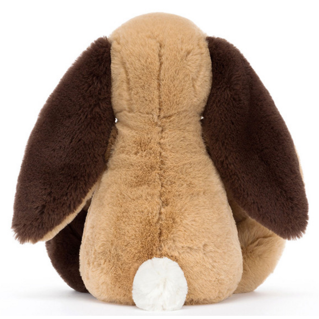 JELLY CAT BASHFUL PATCHWORK BUNNY BROWN