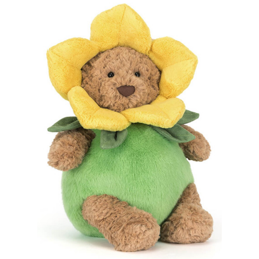 JELLY CAT BARTHOLOMEW BEAR DAFFODIL OUTFIT
