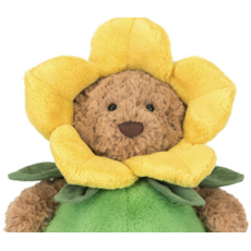 JELLY CAT BARTHOLOMEW BEAR DAFFODIL OUTFIT