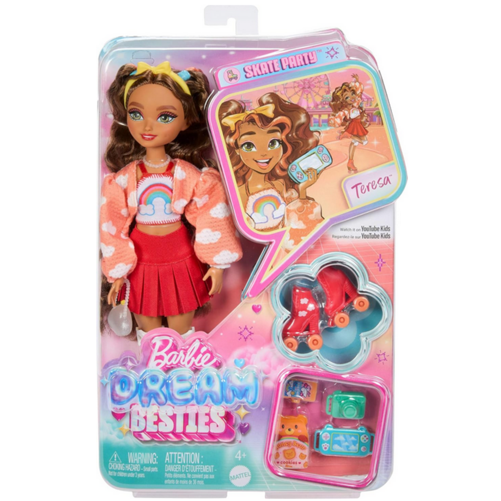 BARBIE DREAM BESTIES ROLLER SKATING TERESA
