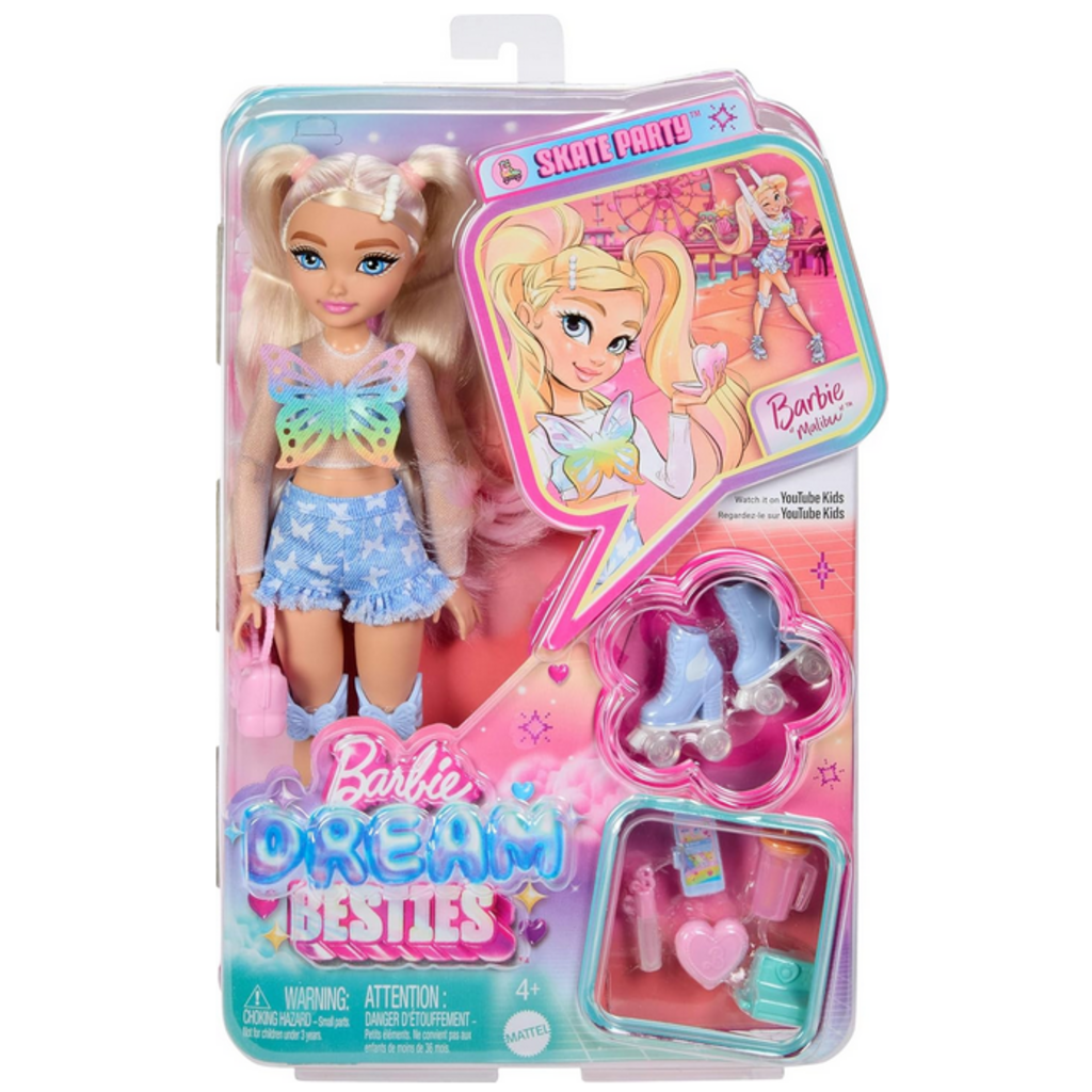 BARBIE DREAM BESTIES ROLLER SKATING MALIBU