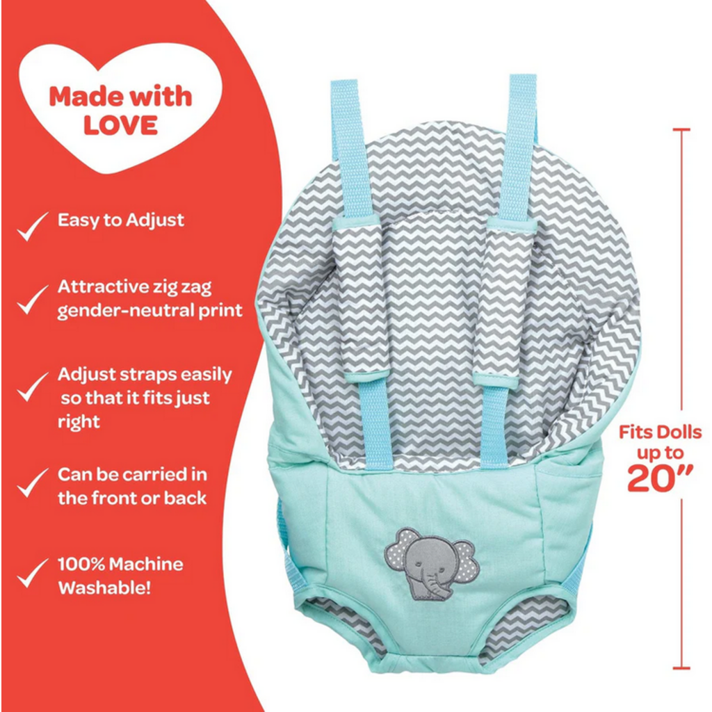 ADORA ZIG ZAG BABY DOLL CARRIER SNUGGLER