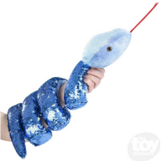 RHODE ISLAND NOVELTY PLUSH SEQUIN SNAKE 67" MULTI-COLORED