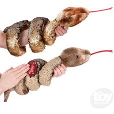 RHODE ISLAND NOVELTY PLUSH SEQUIN SNAKE 67" NEUTRAL