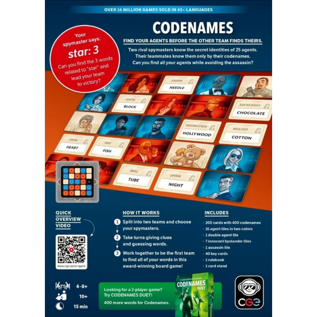 CZECH GAMES CODENAMES SECOND EDITION